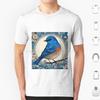Bluebird Colour 03 T Shirt Big Size 100 Cotton Bluebird Bluebird Art Bluebird Watercolour Bluebird Design Bluebird Feathers
