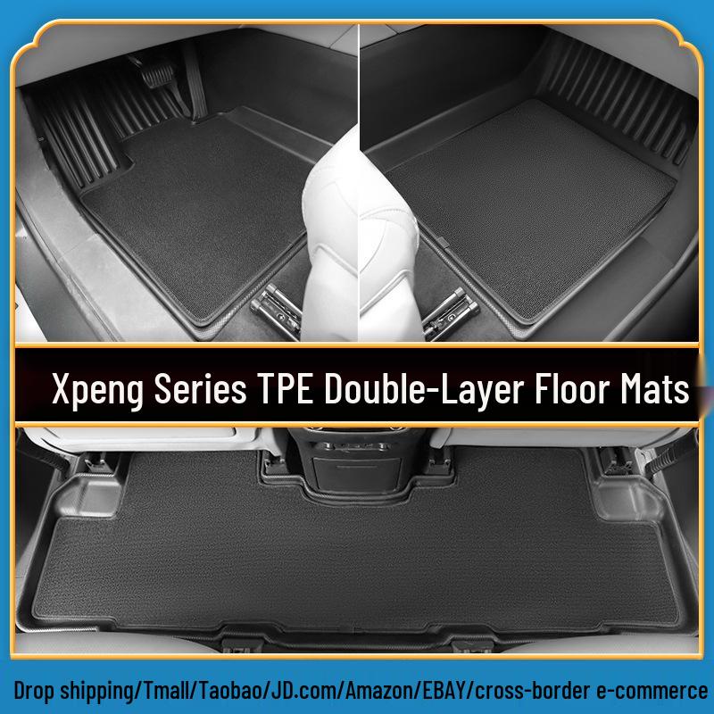 

Waterproof, Wear-Resistant TPE Floor Mats for 2022 Xpeng P7, P5, G3 - Eco-Friendly and Odorless Single-layer TPE floor mat