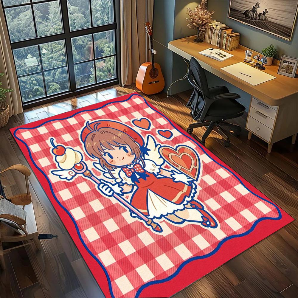 Cardcaptor Sakura Floor Mat Home Bedroom Non Slip Large Area Washable Rug Carpet Gamer Room Decor.-TING