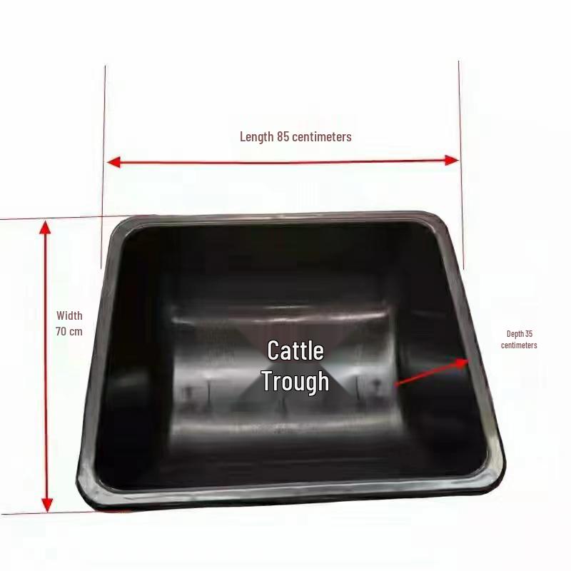 Heated Stainless Steel & Plastic Feed and Water Trough for Sheep and Cattle