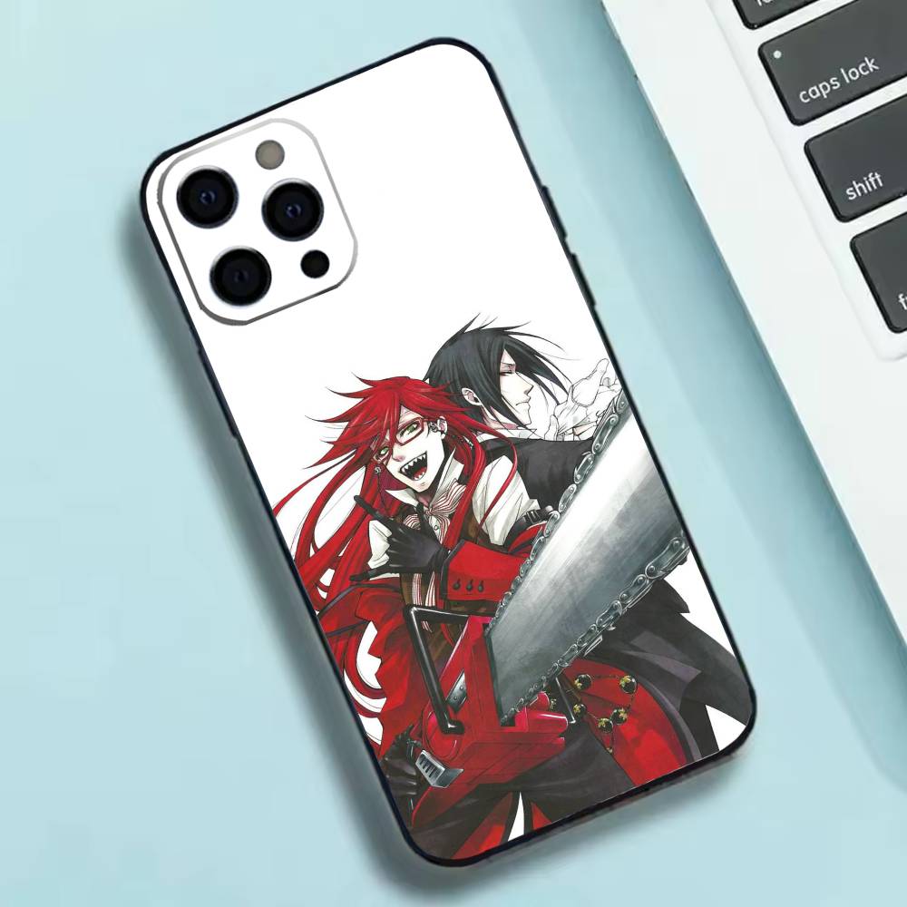 Anime B-Black Butler  Phone Case Silicone Soft For IPhone 17 16 15 14 13 12 11 X XR Plus Pro Max Plus
