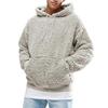 Men's Fleece Hooded Sweatshirt   Warm Plush Lining