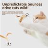 Chicken Feather Rubber Elastic Balls, Feather Throwing Cat Toys, Self-entertainment and Boredom Pet Toys