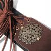 Leopard Print West Cowboy Waist Belt Trouser Decoration Splicing Rings Belt  Dress Decoration