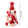 Christmas Pompom Tree Tabletop Decor Table Top Xmas Decoration for Restaurant