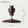 DOSHISHA DSLH60LDW Circulate Light, Warm White, Wood Grain Finish, Ceiling Light with Remote Control