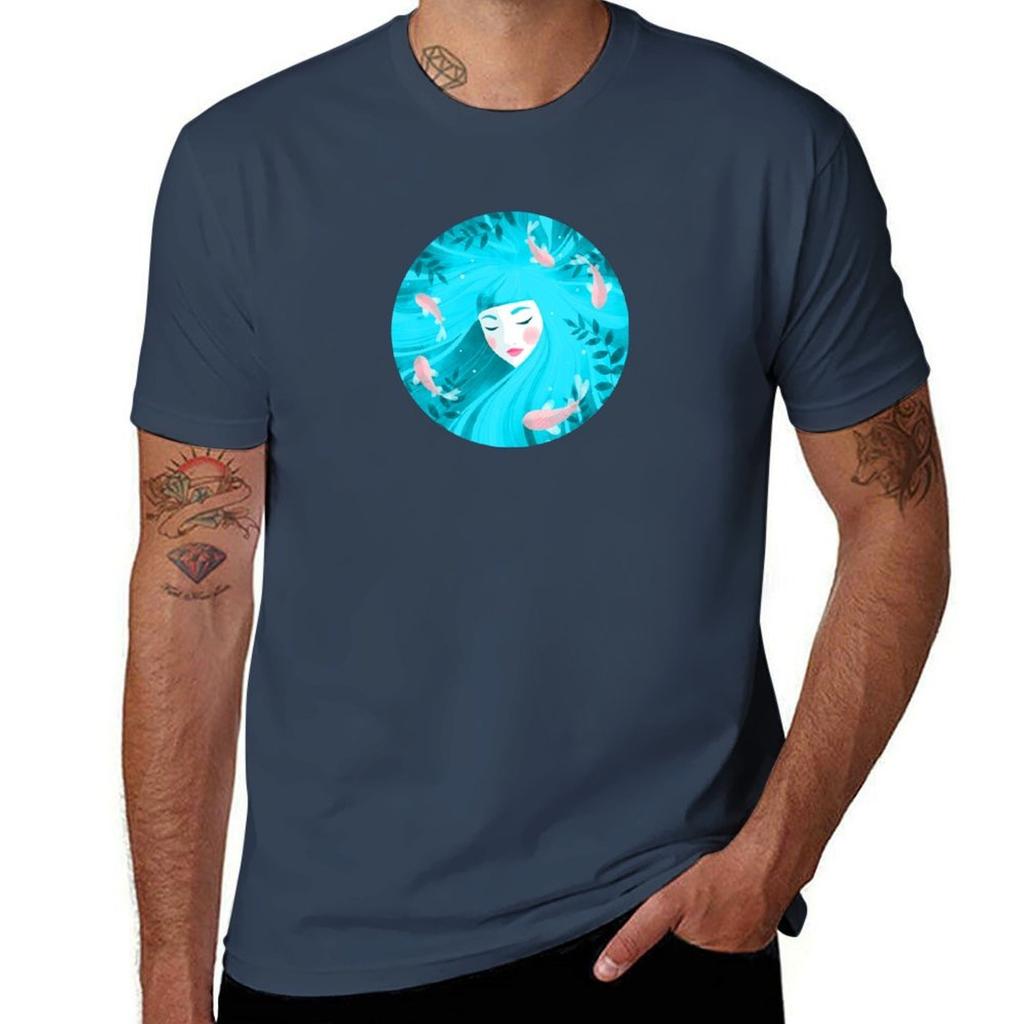 In The Sea Of My Thoughts Tshirt Work Wear Breathable Tee