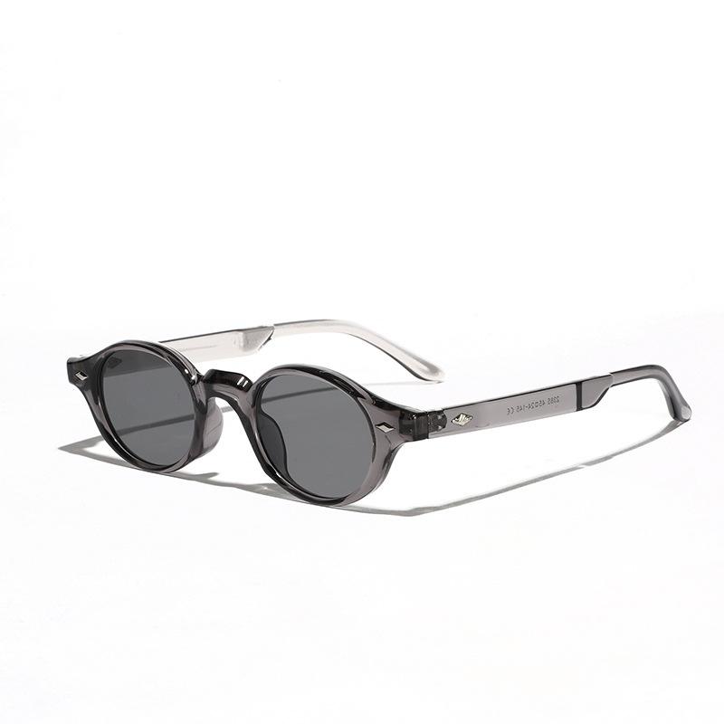 Gafas Sol Ojos Hombre, Gafas de Sol Ovaladas Retro de Gama Alta para Mujer de Gran Venta