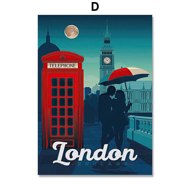 Madrid Nantes Toronto London Schweden Abstrakte nordische Wandkunst Poster und Drucke Leinwandmalerei Bilder für Wohnzimmerdekor