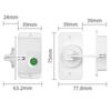 Child-safe Fingerprint Locks For Refrigerators And Drawers With Punch-free Smart Lock Technology And Quick Fingerprint Access