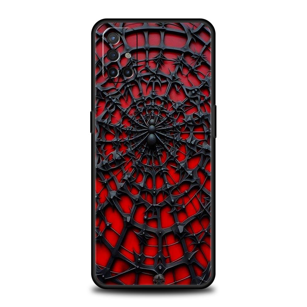 Spider Web Phone Case For Oneplus 13R 13 12R 11 10T 10R Nord N100 N200 N10 10 9 9R 9RT CE 3 2 Z Pro 5G Soft TPU Cover Fundas Bag