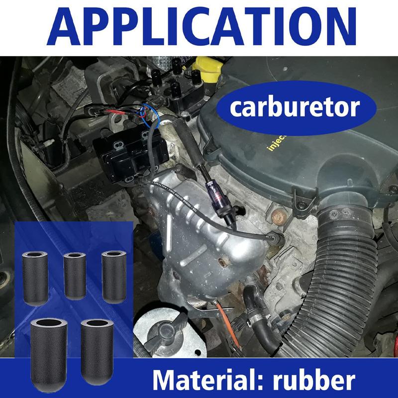 Kit Assortimento Tappi Sottovuoto in Gomma Set 6 Misure Nero per Collettore Carburatore Copertura Sottovuoto Polvere Perdite