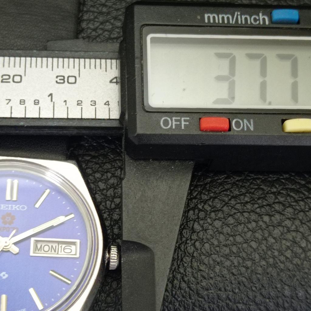 Seiko EXPO 70 AUTOMATIC JAPAN 6349A MENS VINTAGE BLUE DIAL WATCH A701282-5 R206a-a701282