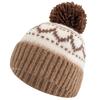 Women Winter Pompoms Knit Hat Fashion Fur Beanie Hats For Women Winter Fashion Cap