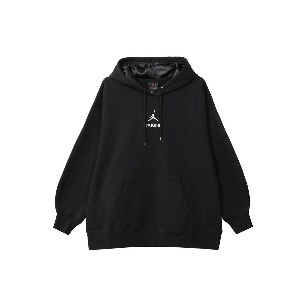 Jordan ASW AJ Girl Verbiage Hoodie Women Tops Black FZ4334-010