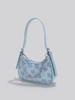 2026 Spring/Summer Trendy Canvas Print Handbag: Sweet Versatile Shoulder, Underarm, and Chain Crossbody Bag.