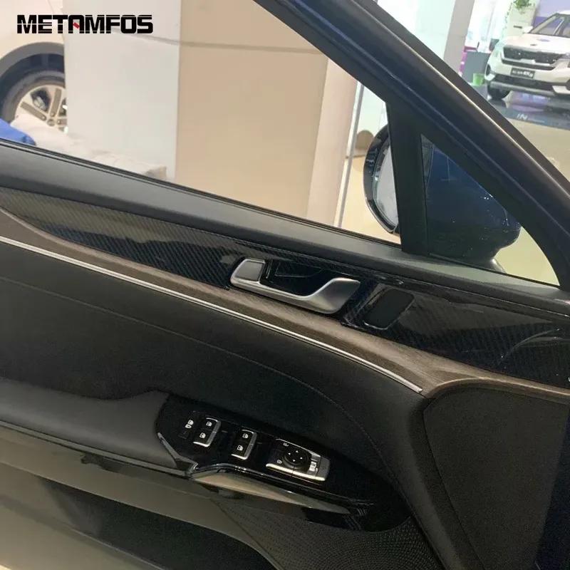 ide Door Handle Bowl Panel Cover Trim For Kia K5 Optima DL3 -  2024 2025 Carbon Fiber Interior Car Accessories
