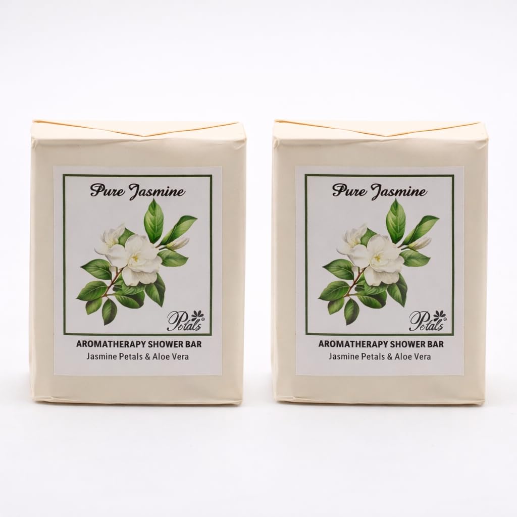 

RSINC Pure Jasmine Bath Soap Bars Combo Pack with Jasmine Floral Extract – Refreshing Fragrance, Smooth Skin, All Skin Types, 2x100g
