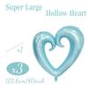 36 Zoll Haken-Liebe Aluminiumfolienballon Herzförmiger Aluminiumfolienballon Valentinstag Jubiläum Geburtstag Dekoration