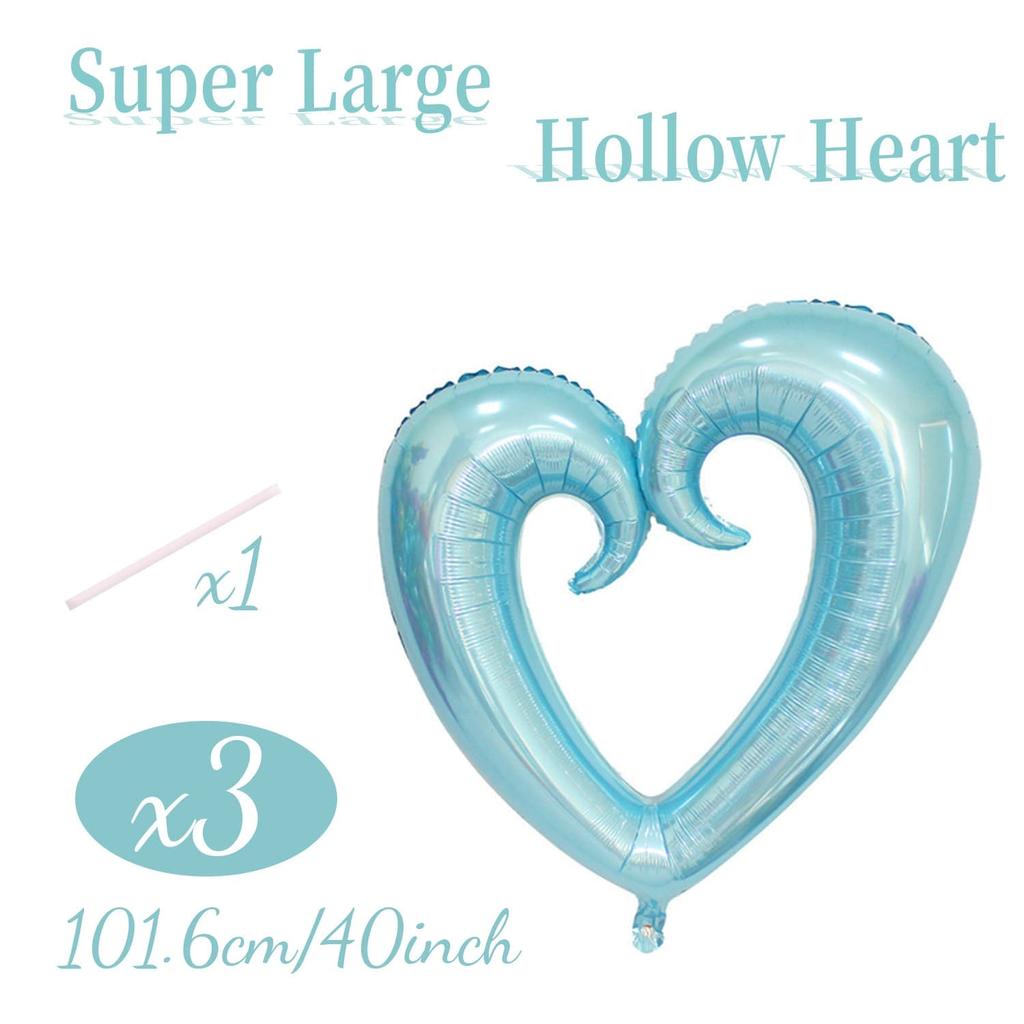 36 Zoll Haken-Liebe Aluminiumfolienballon Herzförmiger Aluminiumfolienballon Valentinstag Jubiläum Geburtstag Dekoration
