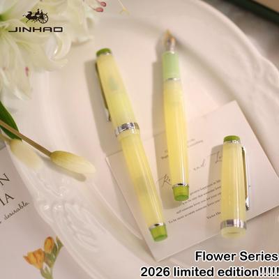 2026 Limited Flower Series !!! JINHAO 82 Fountain Pen EF/F/M Macaron Color Calligraphy Pen School Office Supplies Stationery