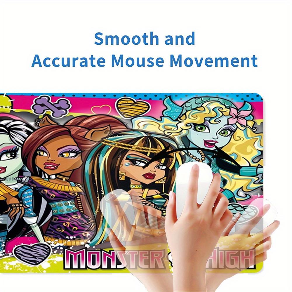 1pc Large Gaming Mouse Pad, UV Reactive Non-Slip Desk Mat, Washable PolyesterMonster, High, CharactersComputer Pad with Vibrant Game Machine