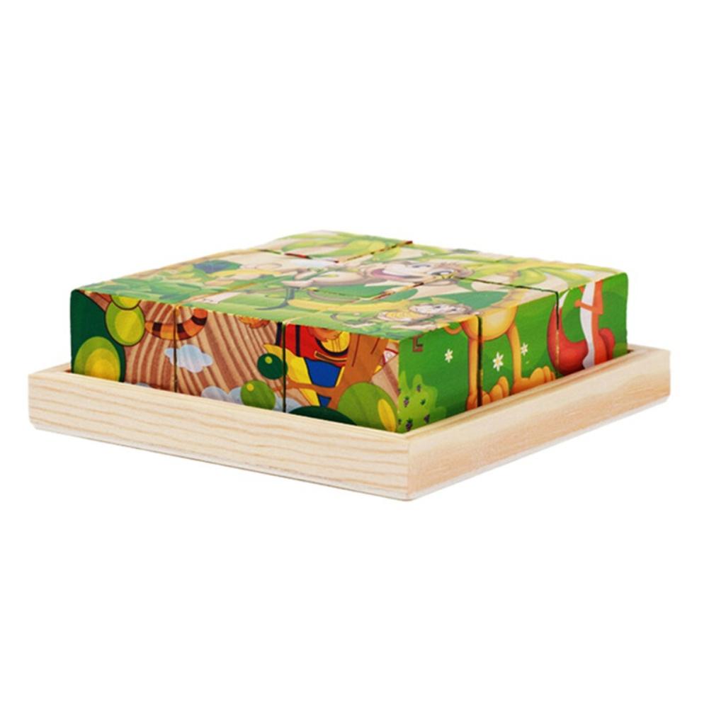 Wood Plate Tray Bottom Rack Pallet For Six-Sided Diy Painting Building Puzzle Blocks Tray For Kids Toy Storing Storage