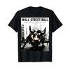 Traders Hustle Unisexs Wall Street Bull T Shirt Black Small Vintage Unisex Versatile Fashion Stretched Soft Homme