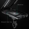 Motorcycle Waterproof Mobile Phone Case Holder with Wireless Charger Adjustable