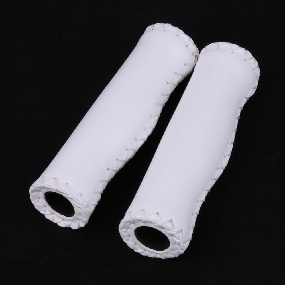 Vintage Retro Riding MTB Road Mountain Bike Handlebar Grip Artificial Leather Cycling Grip Ends New