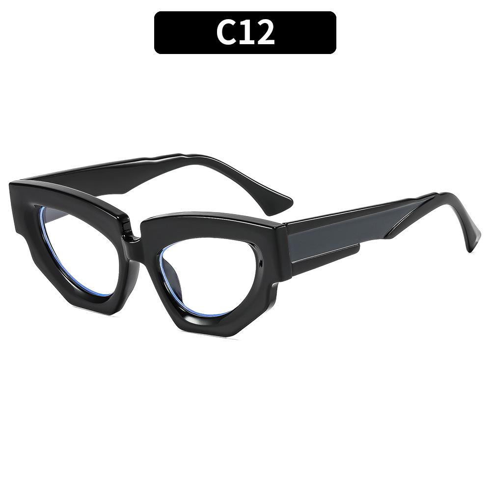 European And American Fashion New Cat Eye Sunglasses Retro Trend Versatile Men'S And Women'S Casual Sunglasses Uv-Proof Glasses
