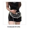 Fashionable Imitation Pearls Flower Waist Chain Belt Imitation Pearls Texture Perfect for Enhancing Party Outfits