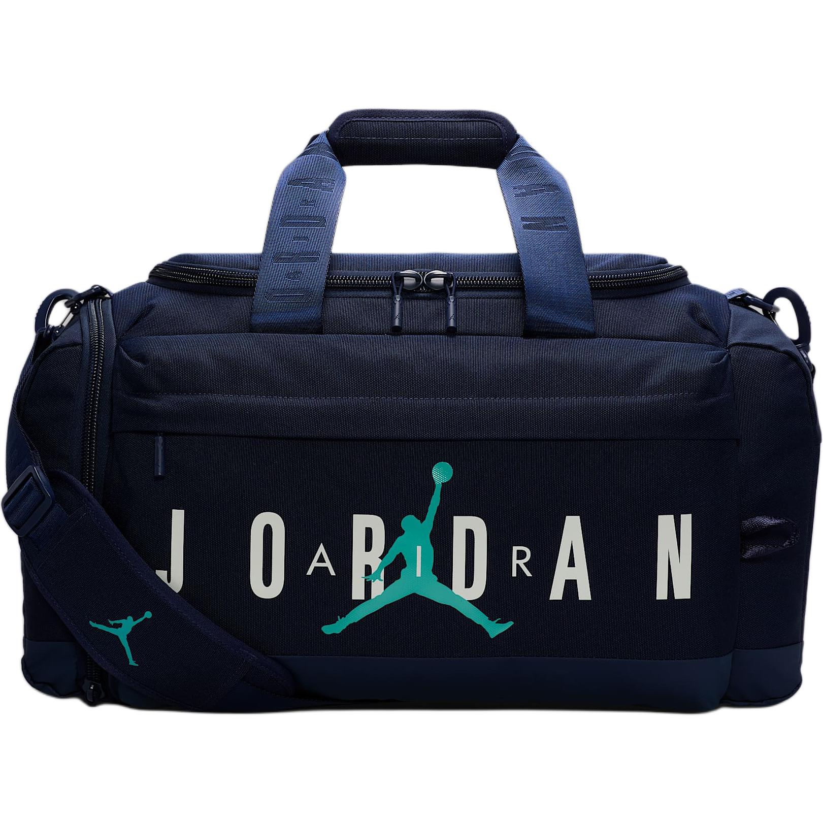 Jordan Logo Fashion Letter Print Polyester Shoulder Tote Travel Bag 46L Unisex bags Navy-Blue SM0920-U90 Marine Blue