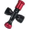 R250 Preset CO2 with Pressure Presta Socket Inflator, Black/Red, Gauge,