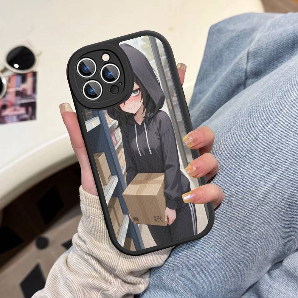 Watamote K-Kuroki T-Tomoko Leather Phone Case For IPhone 16 15 14 13 12 11 Pro Max Plus Shockproof Cover