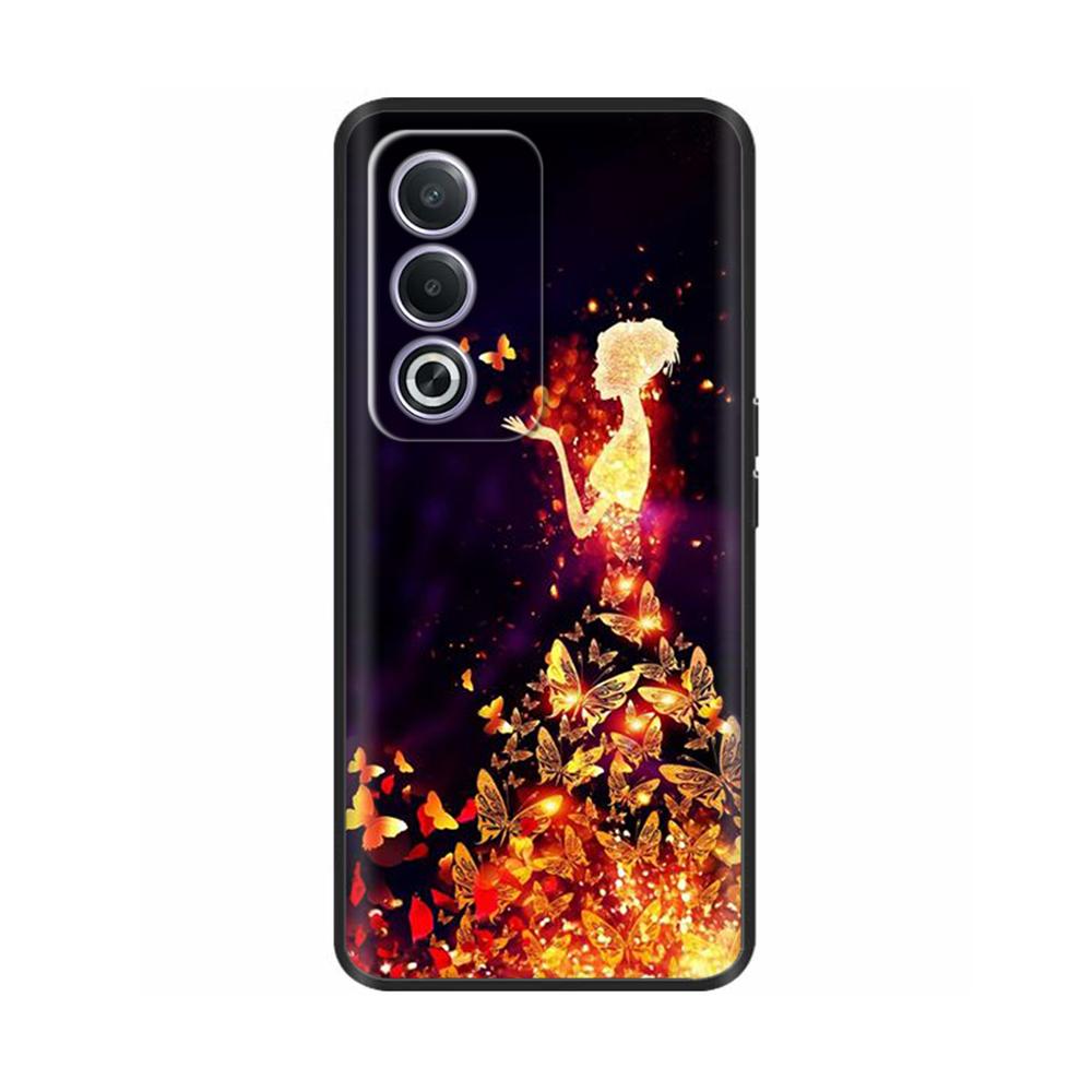 Phone Case for OPPO K12X 5G 6.67" CPH2667 Protection Luxury  Soft Black Silicone Shockproof Shell Painted Back Cover Funda Coque