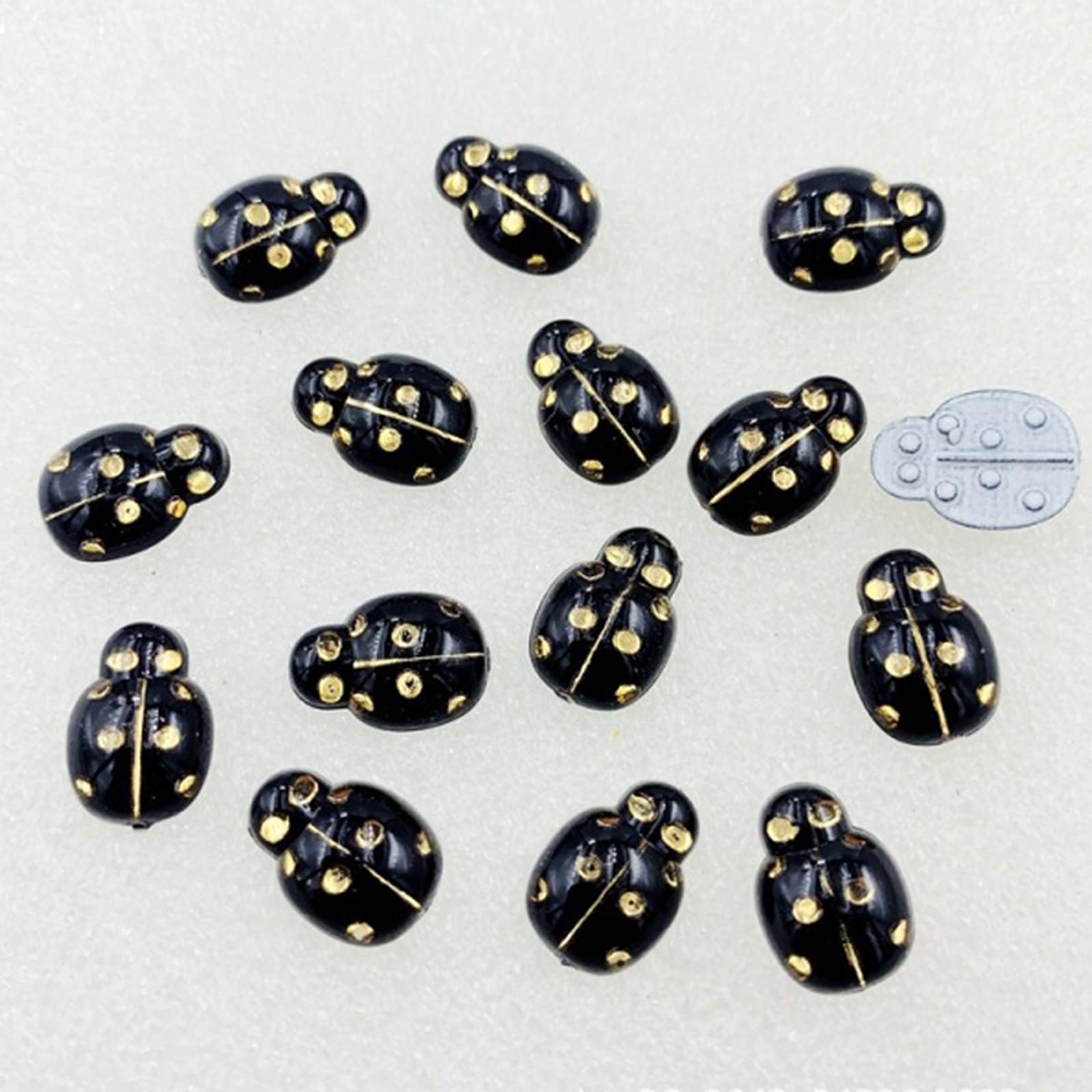 

50 шт. жуки с плоской задней частью декоративные акриловые скрапбукинг домашние цветочные декоративные украшения своими руками для скрапбукинга One Size чёрный