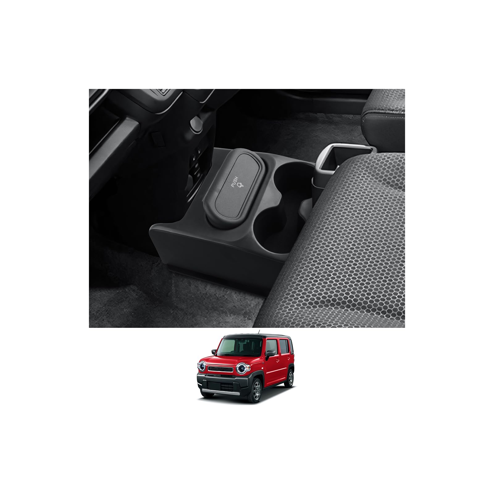 

2025 Suzuki Hustler Console Box with Drink Trash and Small Item ABS Hustler mr52s Console Car Storage Car Hustler mr92s Console Suzuki Hustler