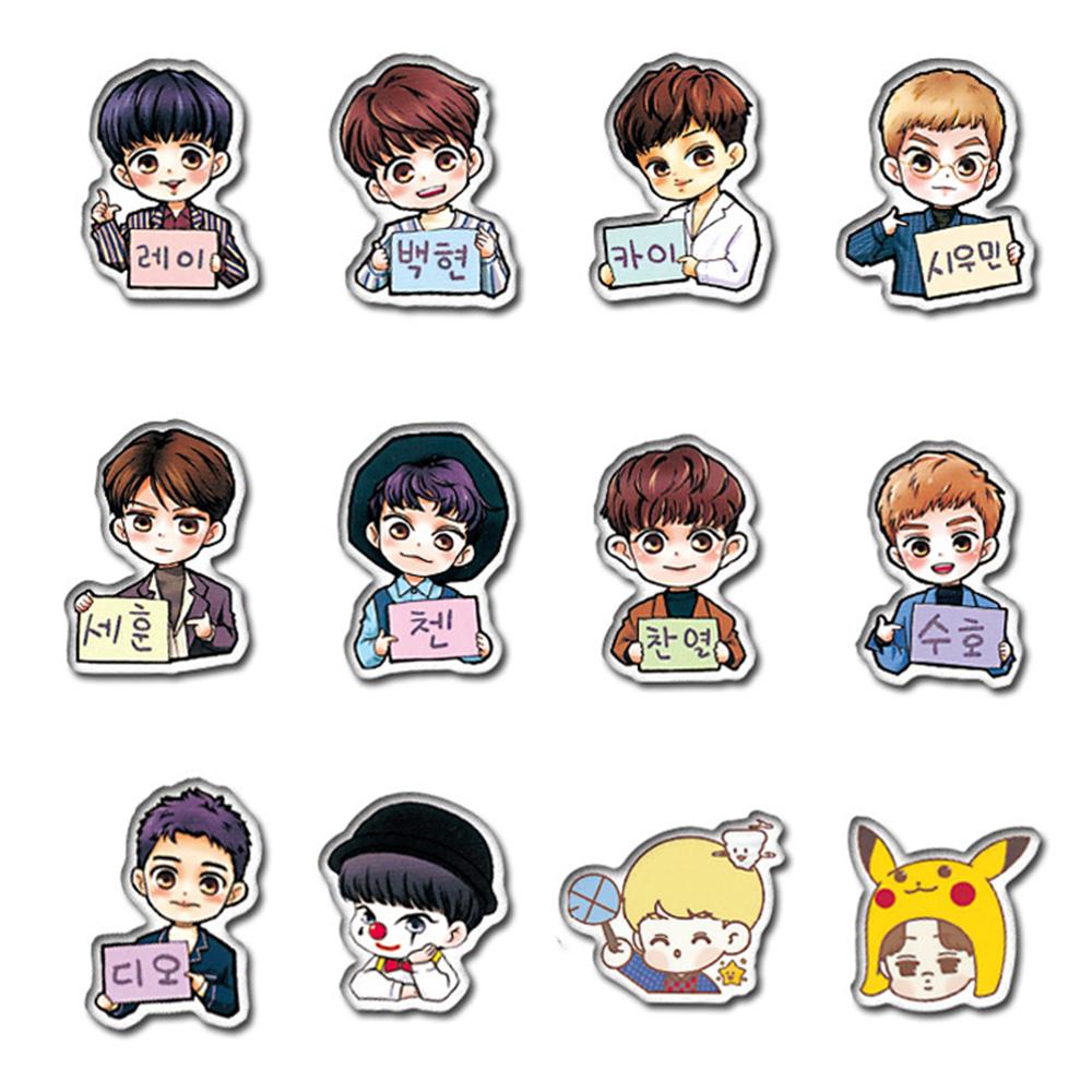 buy 59pcs cartoon exo korean group stickers for refrigerator car helmet diy gift box bicycle guitar notebook skate trunk at affordable prices free shipping real reviews with photos joom