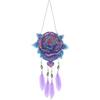 New 5D DIY Diamond Painting Dream Catcher Wind Chimes Crystal Pendant Hanging Ornament DIY Craft Mosaic Kit Home Wall Door Decor