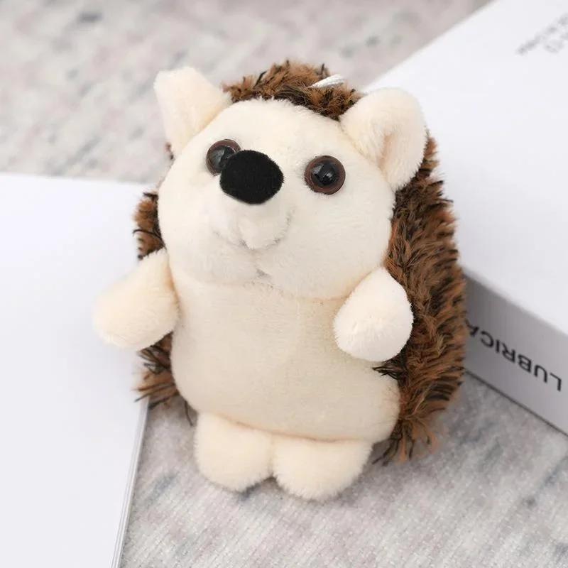 Hedgehog Plush Toys Key Chain Novelty Animal Stuffed Doll Cute Plush Pendant Decoration Kids Gifts