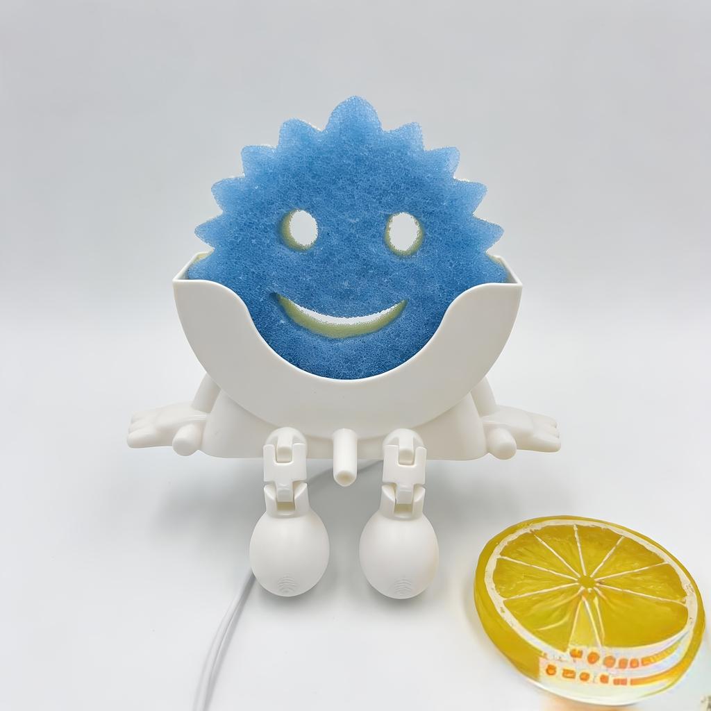 Küchenabflussgestell Aufbewahrungshalter für Heimküchen Scrub Daddy Schwamm Aufbewahrungsbox Halter Praktische Aufbewahrung Innovatives Design Platzsparend