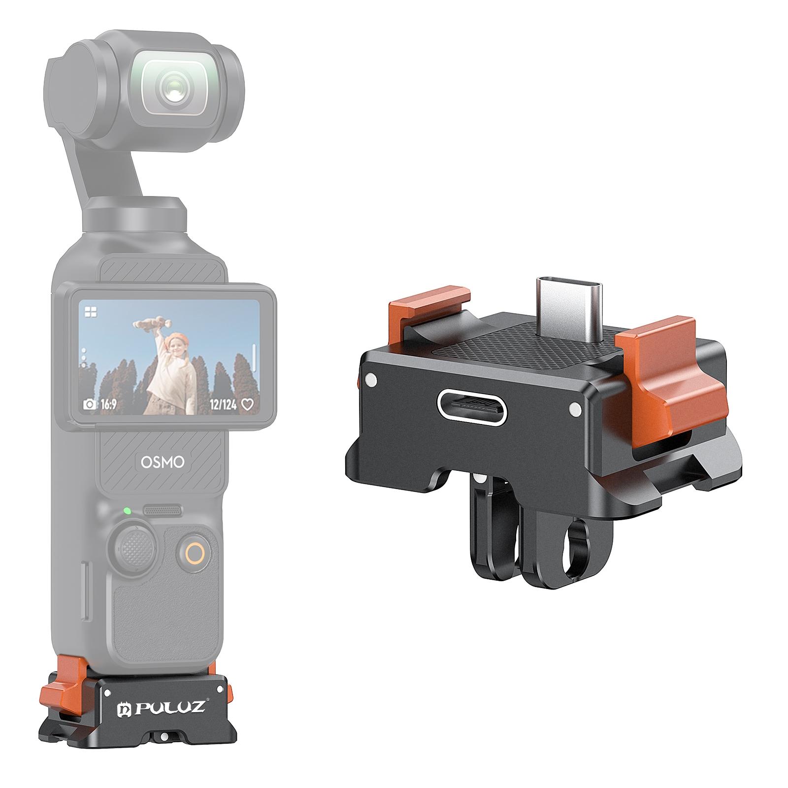 

PULUZ PU734B Для DJI Osmo Pocket 3 Зарядна база Type-C Адаптер кріплення зі швидким зняттям Аксесуари для камери