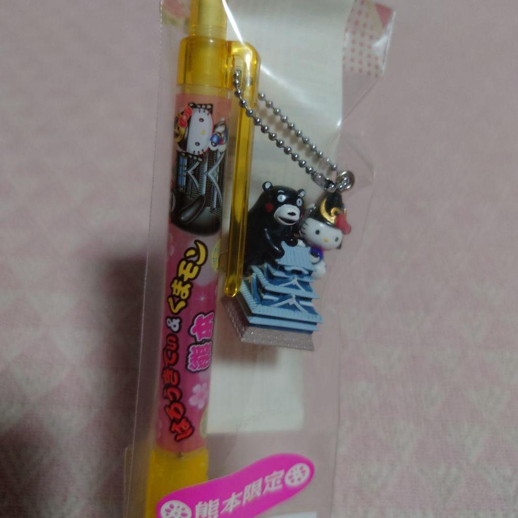 Used Kitty-chan Kumamon Castle Local Limited Edition Mechanical Pencil Kumamoto Limited Japan