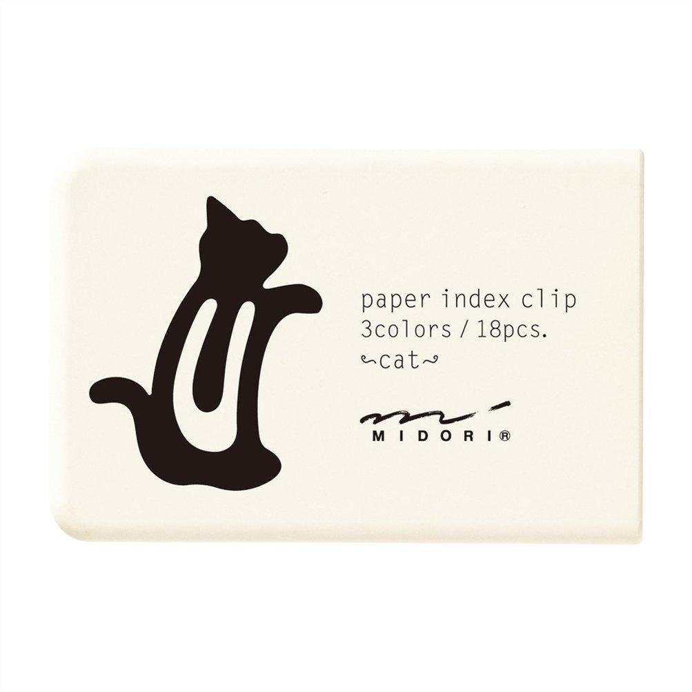 Midori Clip Index Cat Pattern 43235006