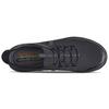 Skechers Burst Shinz Mesh Synthetic Leather Fabric Sports Low Top Lifestyle Shoes Men sneakers Black 52115-BBK