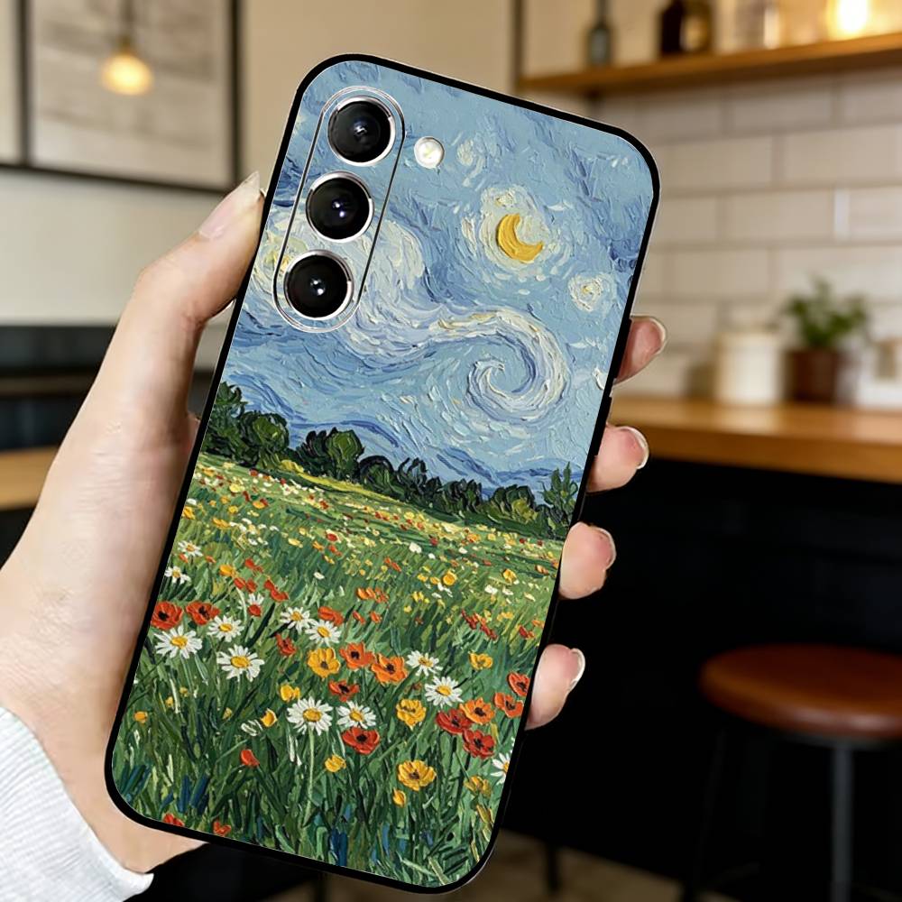 

Classical Aesthetic Art Phone Case For Samsung S24,21,22,23,30,Ultra,Plus,Fe,Lite, Black Soft Cover Samsung S21plus