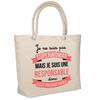 Responsible Superwoman Insulated Bag | Soft Cooler Bag Gift for Woman Work Beach Picnic Meal