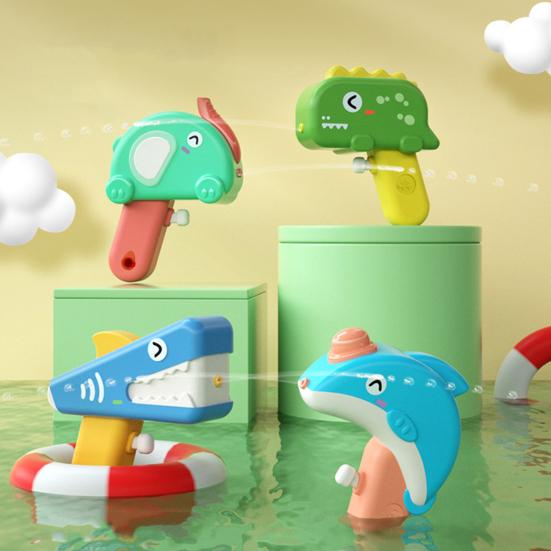 Cartoon Animal Mini Water Squirter for Kids Manual Squeeze Toy for Pool Beach Outdoor Play Fun Summer Bath Gift for Toddlers Children
