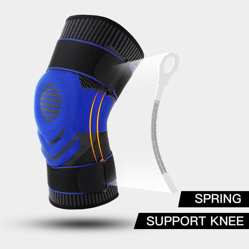 Kyncilor Elastic Silicone Knee Brace Nylon Sports Support for Running Basketball Volleyball Fitness Gear